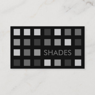 GREY SHADES (mod squares) Business Card