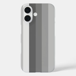 Grey shadow stripes iPhone 16 case