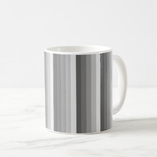 Grey shadow stripes coffee mug