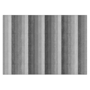 Grey shadow stripes cutting board