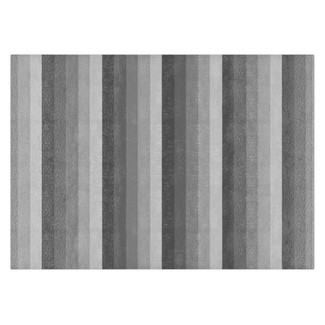 Grey shadow stripes cutting board (Front)