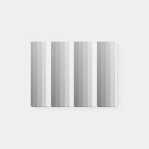 Grey shadow stripes post-it notes