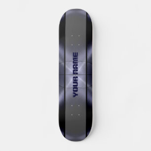 Grey Shiny Stainless Steel Metal 3 Skateboard