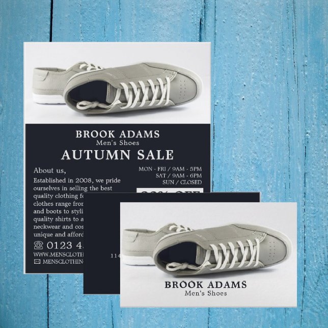 Grey Shoes, Men's Clothing Store Advertising Flyer (Creator Uploaded)