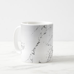 Grey Silver Glitzy Faux Glitter Coffee Mug