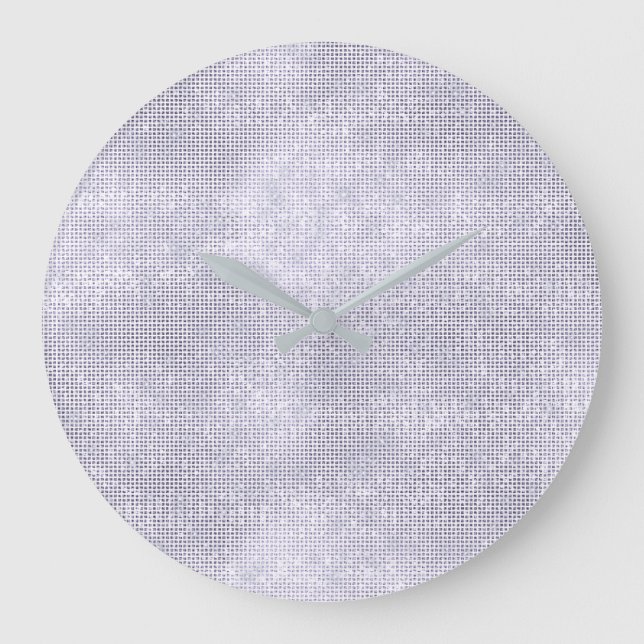 Grey Silver Purple Sequin Diamond Sparkly Large Clock (Front)