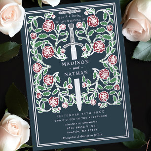 Grey Silver Royal Sword Mediaeval Fantasy Wedding