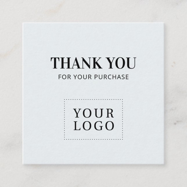 Grey Simple Modern Thank you Business Cards (Front)