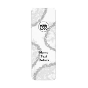 GREY SIMPLE NAME ADDRESS LABEL