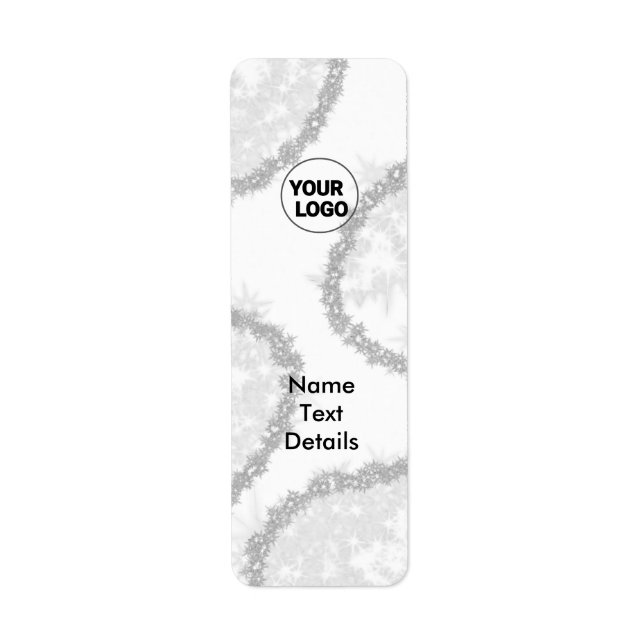 GREY SIMPLE NAME ADDRESS LABEL (Front)