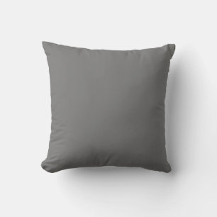 Grey Simple Solid Colour Throw Pillow