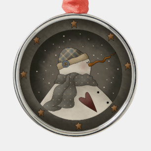 Grey Skies Snowman Keepsake Ornament