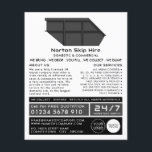 Grey Skip, Skip/Dumpster Company Advertising Flyer<br><div class="desc">Grey Skip,  Skip/Dumpster Company Advertising Flyers By The Business Card Store.</div>