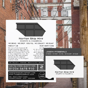Grey Skip, Skip/Dumpster Company Business Card