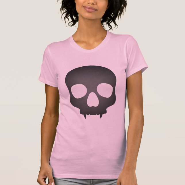 Grey skull pink T-Shirt (Front)