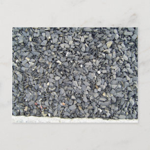 Grey Slate Chips Texture Postcard