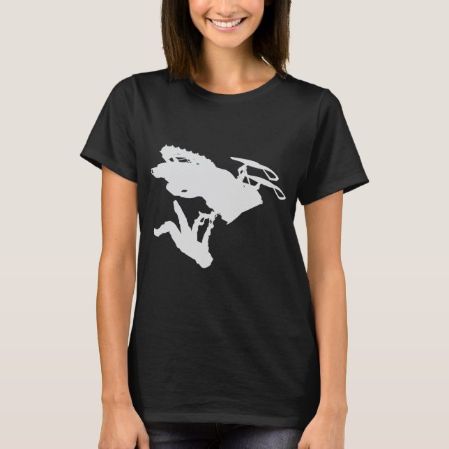 Grey Snowmobiler T-Shirt (Front)
