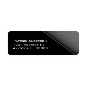 Grey Speed Texture Return Address Labels