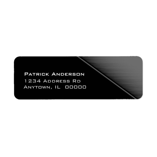 Grey Speed Texture Return Address Labels (Front)
