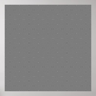 Grey spiral design. Fun modern pattern. Poster