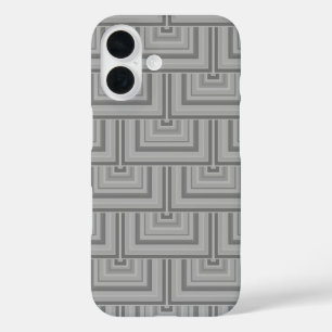 Grey square scales iPhone 16 case