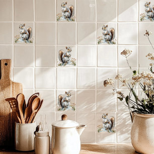 Grey Squirrel Tile