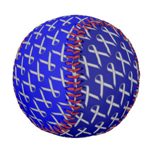 Grey Standard Ribbon by Kenneth Yoncich Baseball