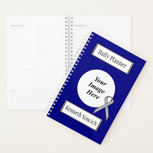 Grey Standard Ribbon by Kenneth Yoncich Planner (Display)