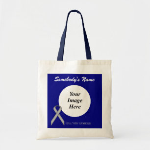 Grey Standard Ribbon Template by Kenneth Yoncich Tote Bag