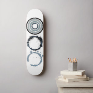 Grey Star Burst Skateboard