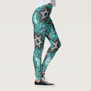 Grey star in touches of carved, glass or metallic leggings