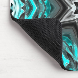 Grey star in touches of carved, glass or metallic  mouse pad