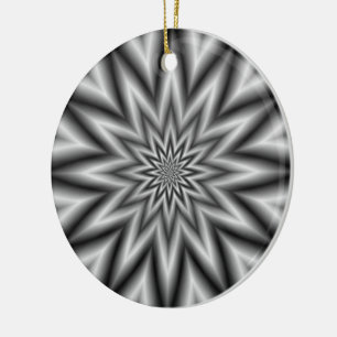 Grey Star Ornament