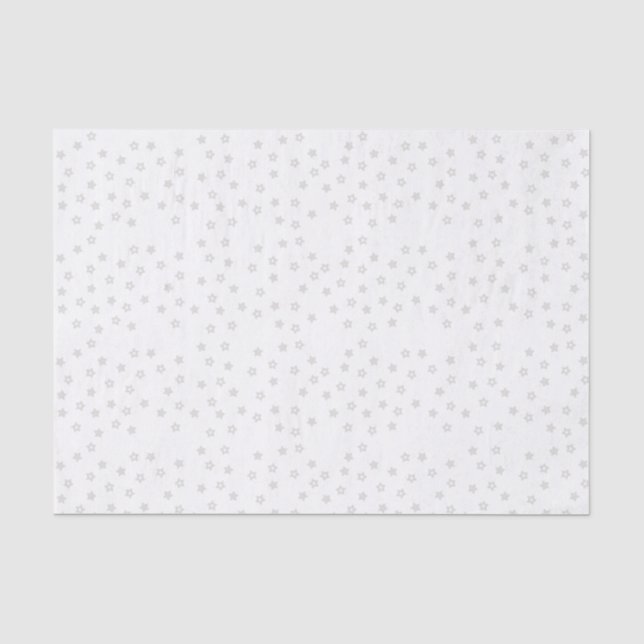 Grey Stars Tissue Paper (Front)