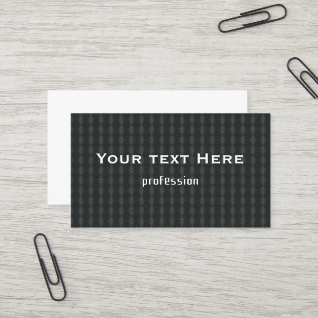 Grey steel seamless pattern business card (Front/Back In Situ)