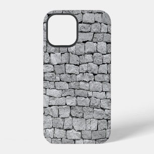 Grey stone wall, abstract background. iPhone 12 case
