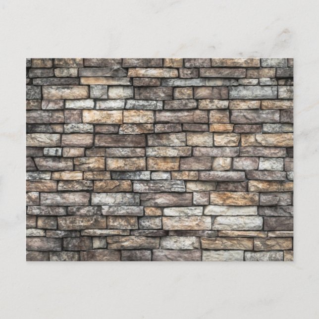 Grey Stone Wall Postcard (Front)