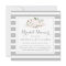 Grey Stripe and Floral Bridal Shower Invite