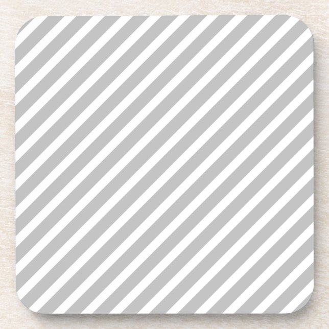 grey stripe coaster (Front)
