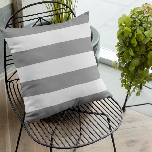 Grey Stripe Cushion (Creator Uploaded)