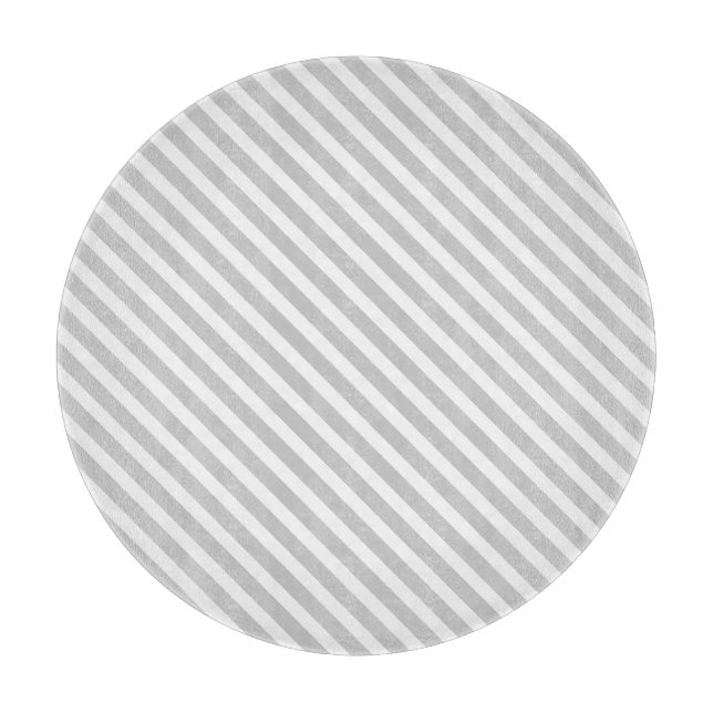 Grey Striped Cutting Board (Front)