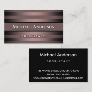 Grey, striped, gradient, grey stripes, simple, min business card