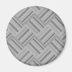 Grey stripes diagonal weave pattern magnet