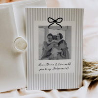 Grey Stripes Godparents Proposal
