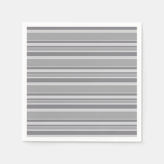 Grey stripes napkin (Front)