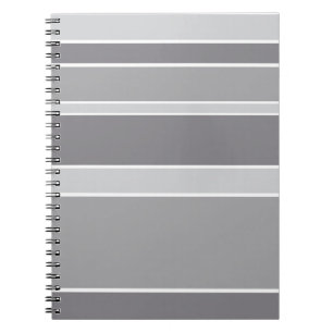 Grey stripes notebook