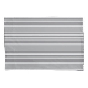 Grey stripes pillowcase