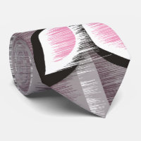 Grey stripes pink petals modern wet paint
