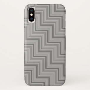 Grey stripes stairs pattern iPhone x case
