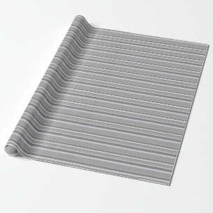 Grey stripes wrapping paper